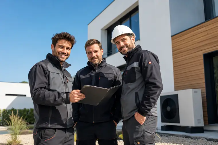 Équipe technique NEXUS Eco en visite de site